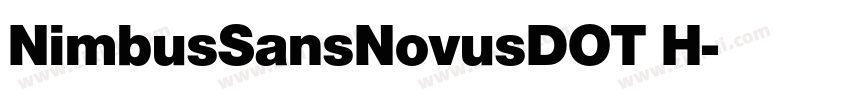 NimbusSansNovusDOT H字体转换
